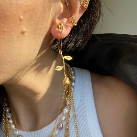 Çatal İğnede Gül ve İnci