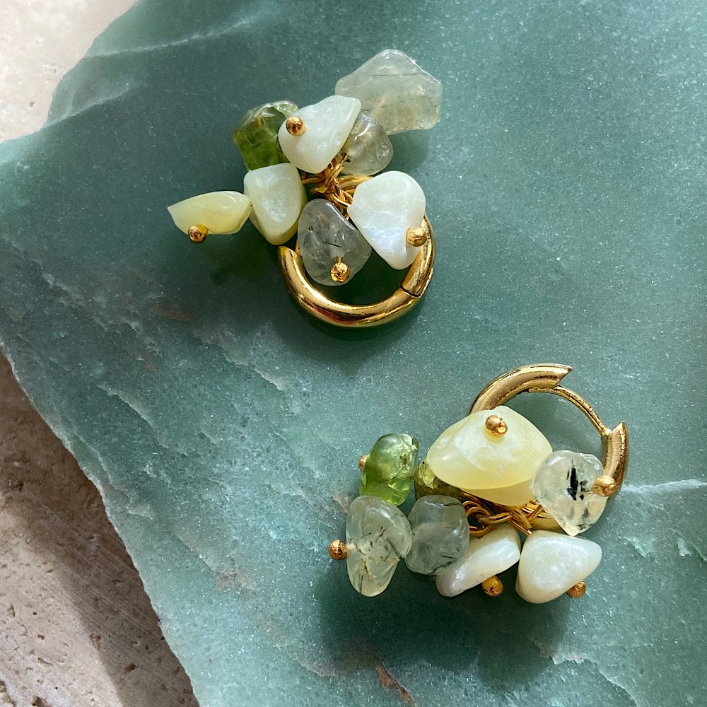 Limoncello Doğal Taş Küpe