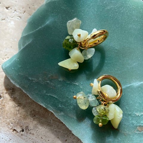 Limoncello Doğal Taş Küpe