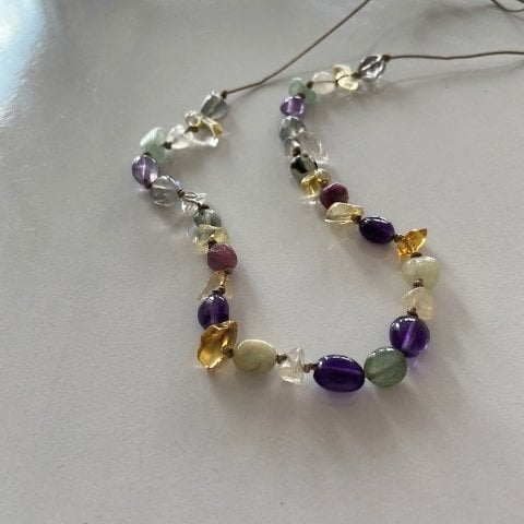 Orman Perisi Doğal Taş Kolye