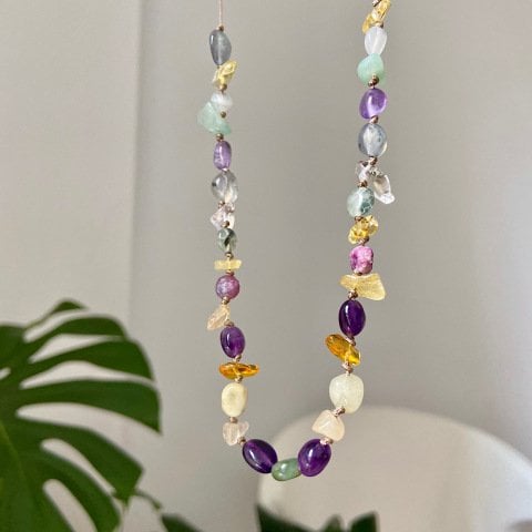 Orman Perisi Doğal Taş Kolye