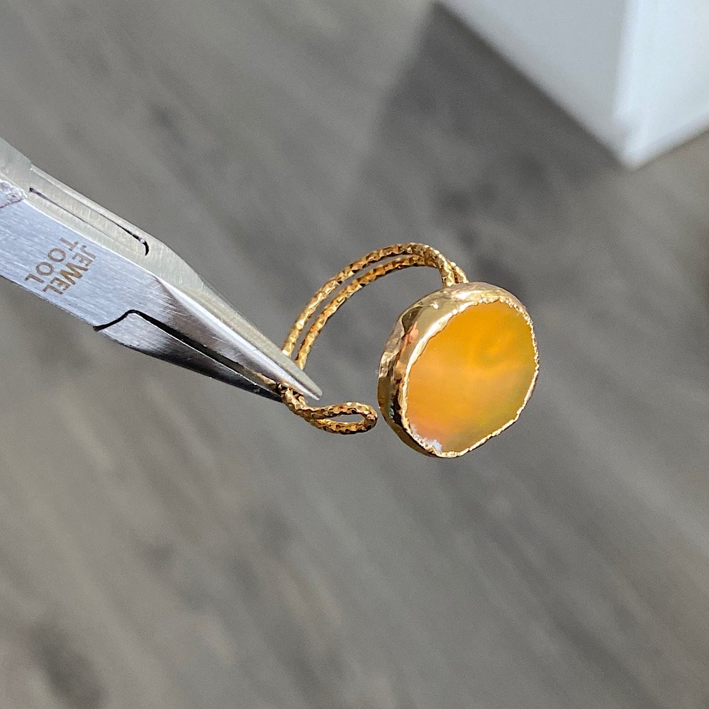 Ozlem Agat Doğal Taş Yüzük