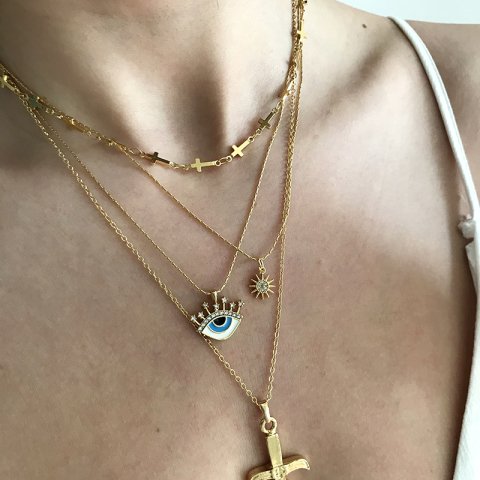 Crucifix Haç Zincir