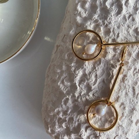 Halkalı Barok Küpe