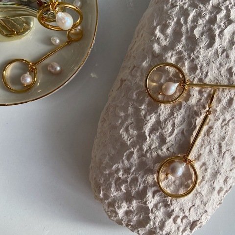 Halkalı Barok Küpe