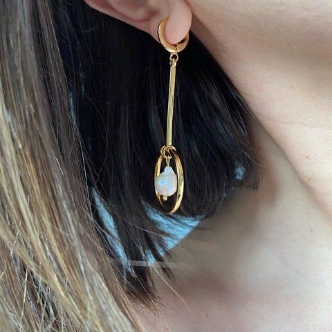 Halkalı Barok Küpe