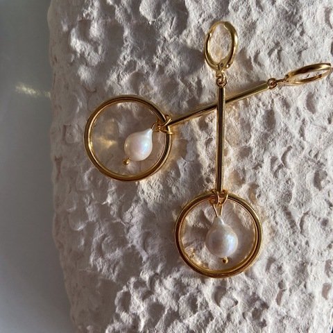 Halkalı Barok Küpe