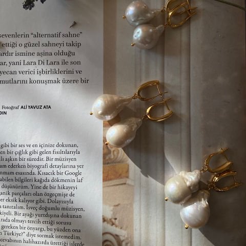 Barok İnci Küpe