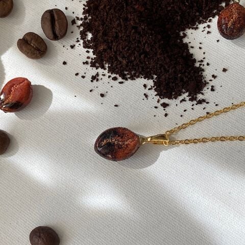 Kahve Çekirdeği Kolye