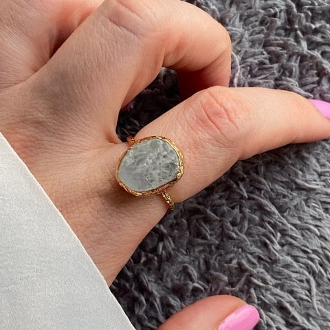 Salvador Agat Doğal Taş Yüzük