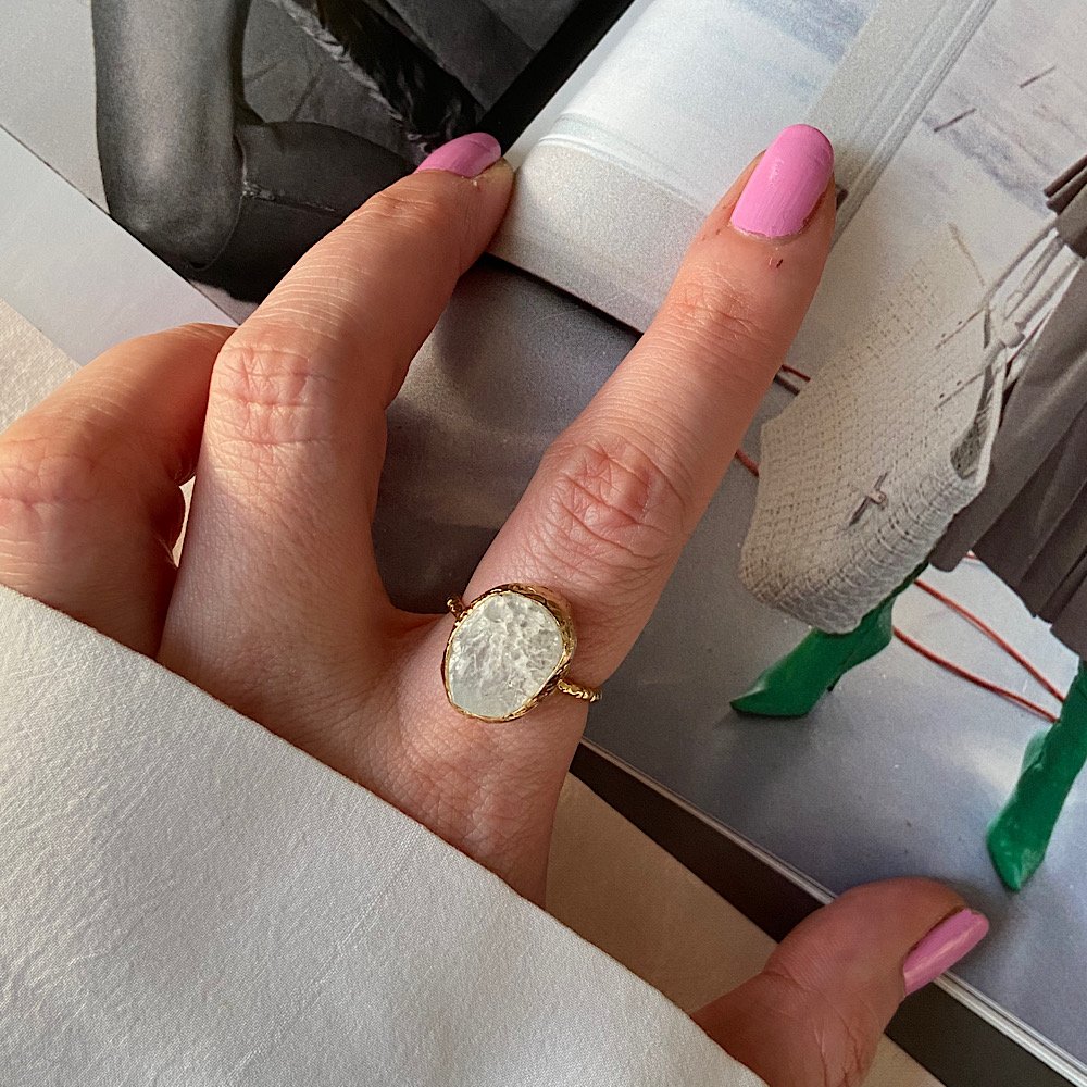 Salvador Agat Doğal Taş Yüzük