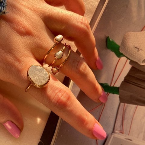 Salvador Agat Doğal Taş Yüzük