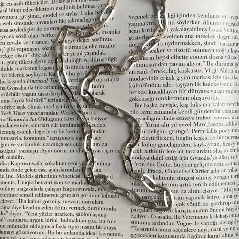 Riri Gümüş Renk Zincir