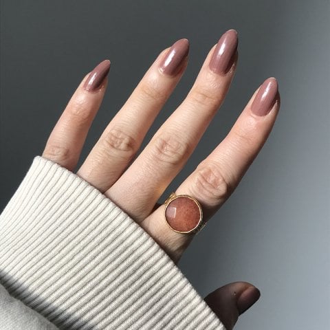 Karnelyan Fasetli Doğal Taş Yüzük