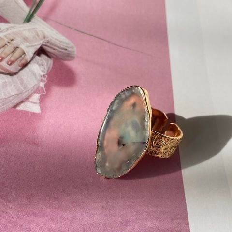 Minos Agat Doğal Taş Yüzük