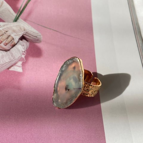 Minos Agat Doğal Taş Yüzük