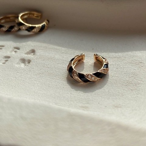 EarCuff Mineli Taşlı