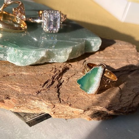 Mekong Agat Doğal Taş Yüzük