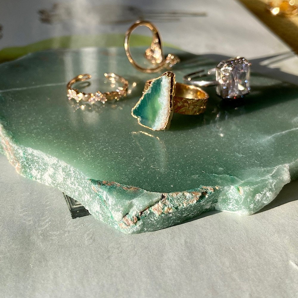 Mekong Agat Doğal Taş Yüzük