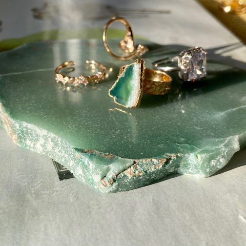 Mekong Agat Doğal Taş Yüzük