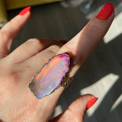 Procida Agat Doğal Taş Yüzük