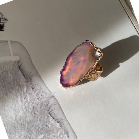 Procida Agat Doğal Taş Yüzük