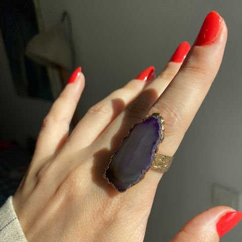 Procida Agat Doğal Taş Yüzük