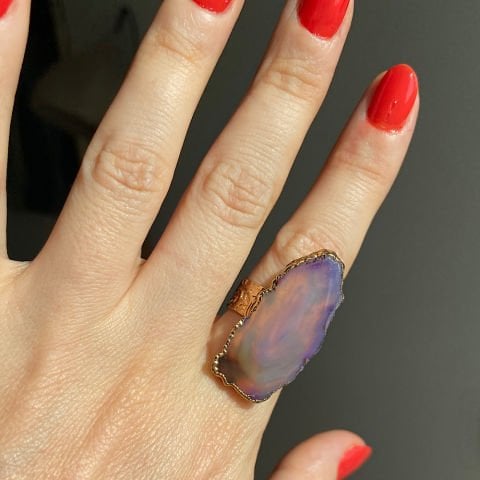 Procida Agat Doğal Taş Yüzük