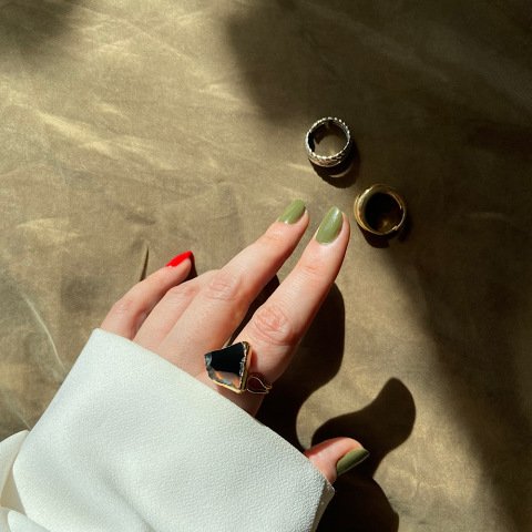 Manhattan Agat Doğal Taş Yüzük