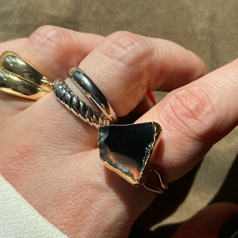 Manhattan Agat Doğal Taş Yüzük