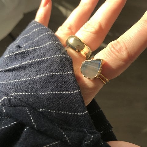 Los Angeles Agat Doğal Taş Yüzük