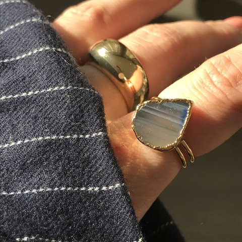 Los Angeles Agat Doğal Taş Yüzük