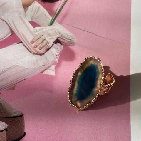 Bodrum Agat Doğal Taş Yüzük