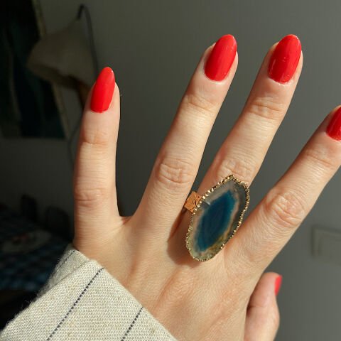 Bodrum Agat Doğal Taş Yüzük