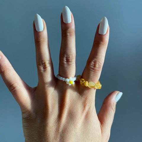 Papatya Kristal Yüzük