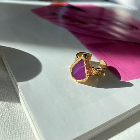 Hillier Lake Agat Doğal Taş Yüzük