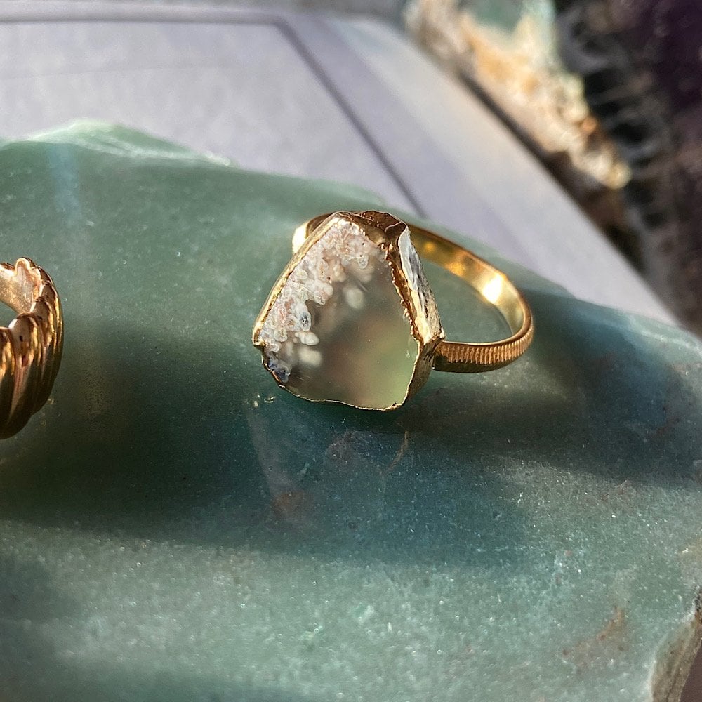 Lago Di Nemi Agat Doğal Taş Yüzük