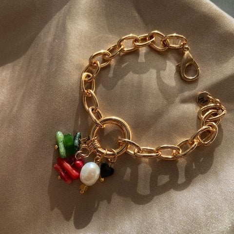 Yeni Yıl Kalın Halka Charm Bileklik