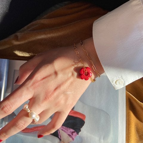 Flower Love İkili Set Bileklik