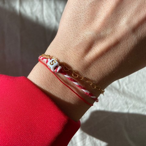 Harfli İkili Şans Bileklik Set