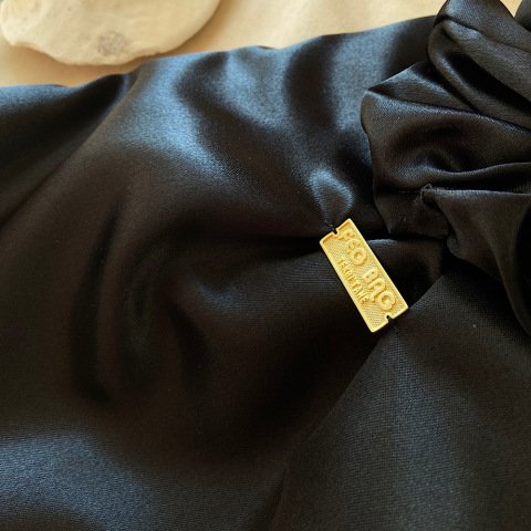 Siyah Saten Bilek Çanta