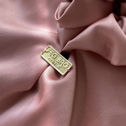 Pudra Pembe Saten Bilek Çanta