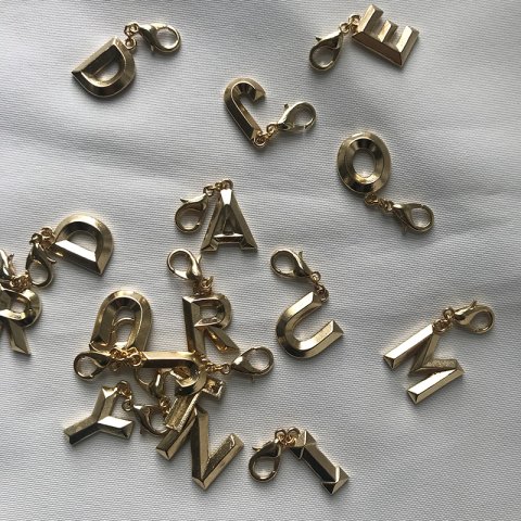 Harf Kolye Ucu Charm