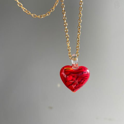 Ateşten Kalbe Uzun Kolye