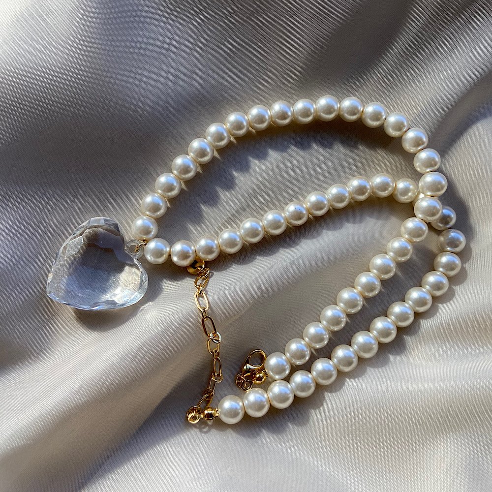 Şeffaf Pure Kalp Kolye