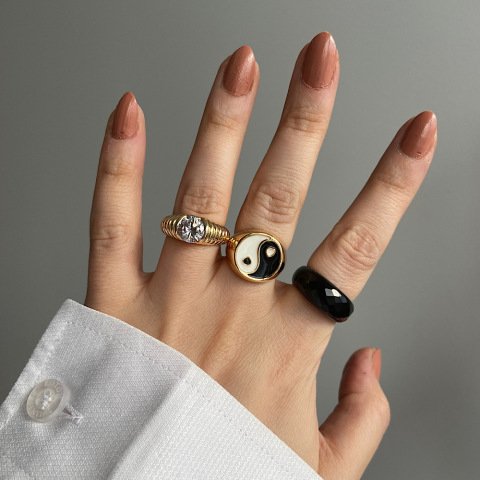 Fasetli Bold Oniks Yüzük