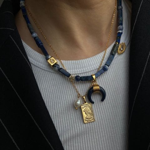 Lapis Lazuli Horn ve Göz Uzun