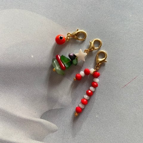 Ağaçlı Taşlı Charm Set