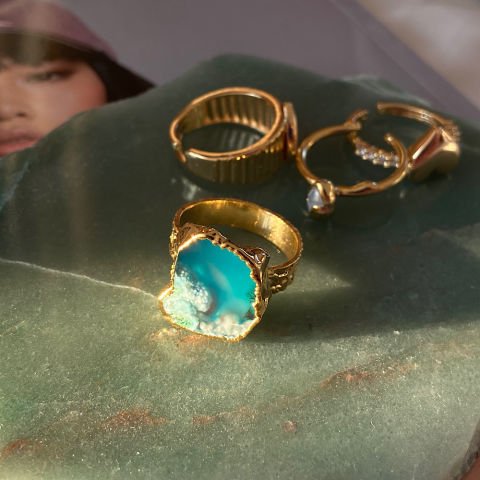 Mykonos Agat Doğal Taş Yüzük