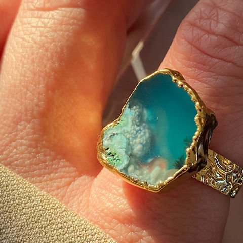 Mykonos Agat Doğal Taş Yüzük